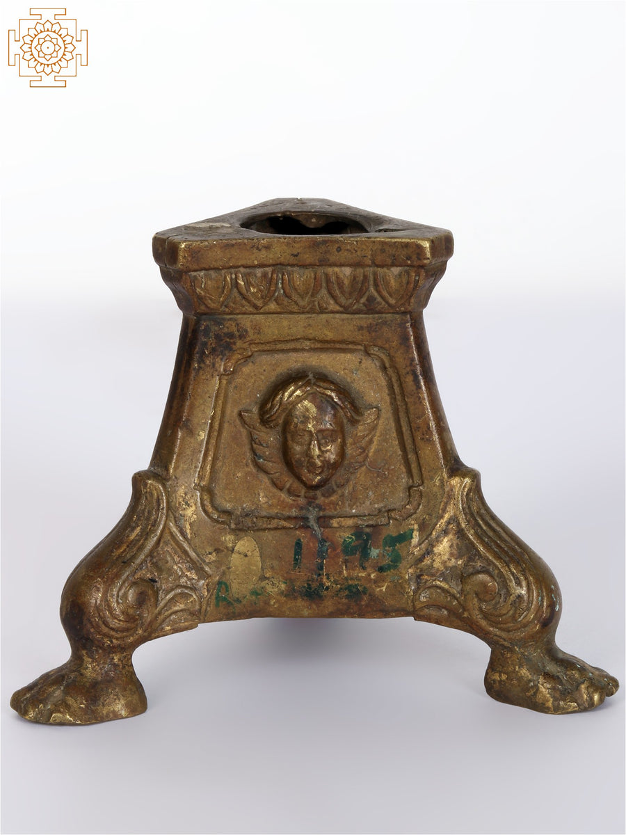 Brass Antique Candle Holder Decorative Home Decor Statue