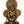 11" Lord Krishna Statue Sitting on Throne and Playing Flute