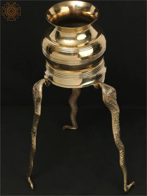 15" Abhisheka Assembly for Shivalinga in Brass