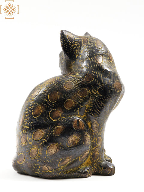 8" Brass Decorative Cat | Table Decor