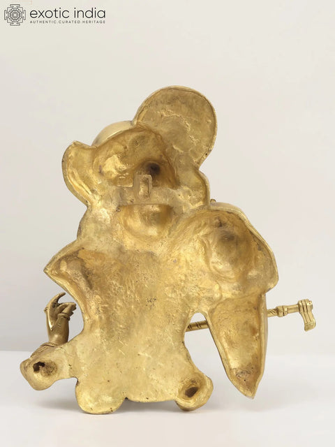 13" Brass Radha Krishna Wall Hanging