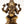 8" Four Hands Seated Ganesha Brass Statue | Gajanana Idol
