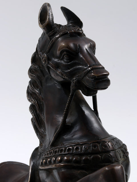 11" Jumping Horse Brass Statue | Home Decor