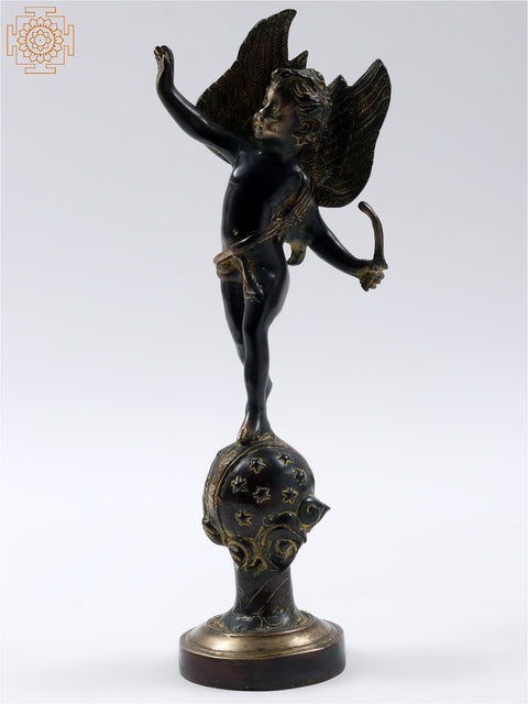 17" Winged Cherub Putto Statue | Home Decor