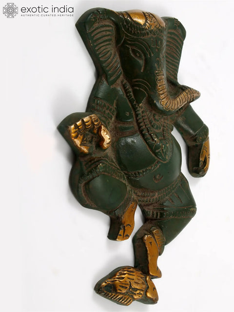 5" Small Wall Hanging Dancing Ganesha Idol