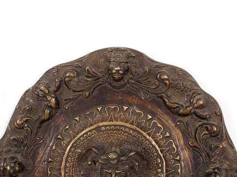 8" Ancient Greek Medusa | Brass Wall Hanging