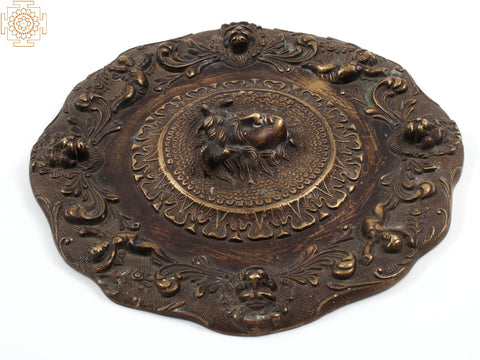 8" Ancient Greek Medusa | Brass Wall Hanging