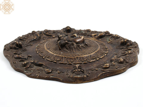 8" Ancient Greek Medusa | Brass Wall Hanging