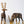 28" Pair of Beautiful Deer Figurines in Brass