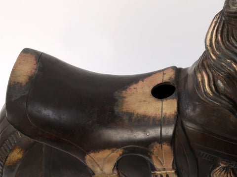 34" Large Running Horse Figurine in Brass