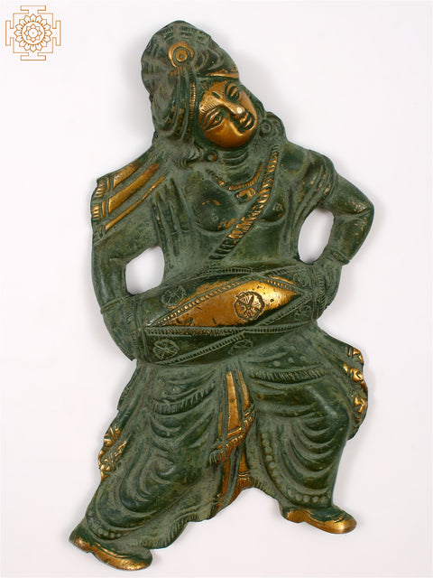 9" Brass Banjara Dancers Wall Decor