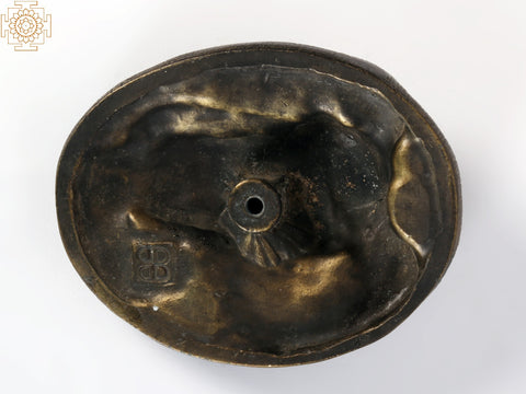 Elephant Head Tribal Knob in Brass