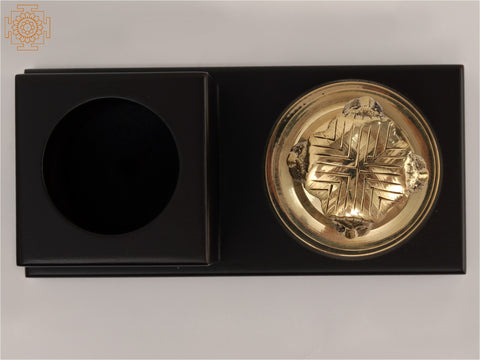 5" Small Ashok Stambh with Wooden Pen Stand