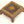 3" Small Square Shape Brass Chowki