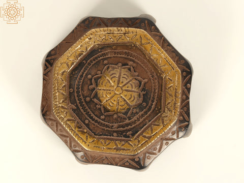 3" Small Designer Chowki in Brass