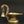 5" Brass Handheld Ritual Lamp with Bell
