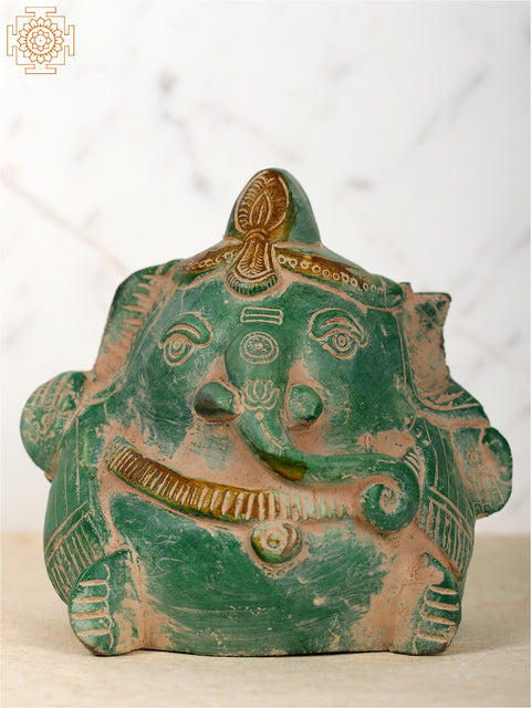 6" Stylise Ganesha | Brass Statue
