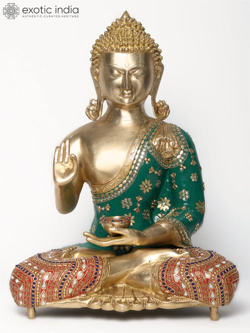 20" Medicine Buddha Brass Idol for Pooja