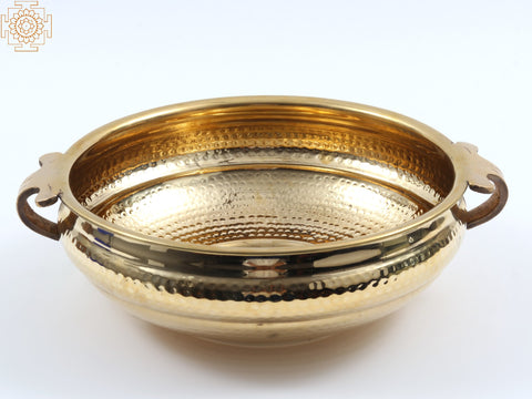Hammered Design Brass Urli