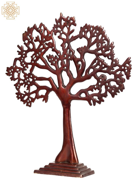 17" Brass Decorative Tree | Home Decor