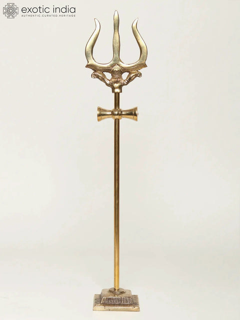Lord Shiva's Trident in Brass (Multiple Sizes)