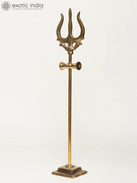 Lord Shiva's Trident in Brass (Multiple Sizes)