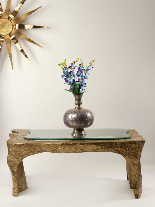 42" Large Designer Brass Table for Home Decor