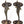 Pair of Brass Dolphin Door Handle