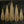 80" Large Set of Five Christmas Trees in Brass