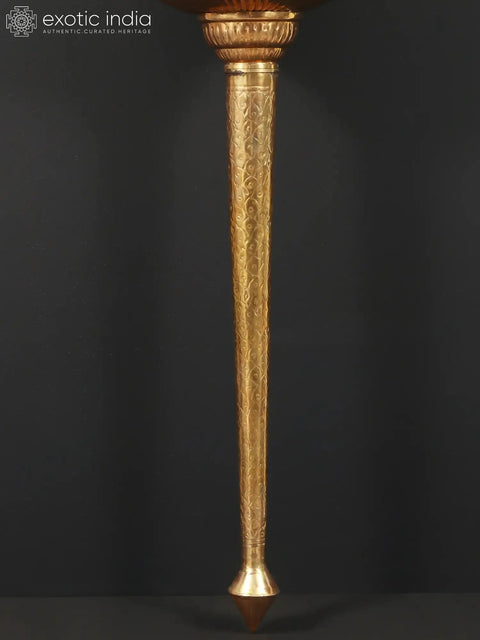 Brass Lord Hanuman Weapon - Mace (Gada) (Multiple Sizes)