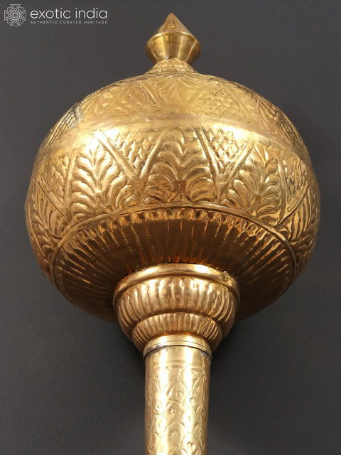 Brass Lord Hanuman Weapon - Mace (Gada) (Multiple Sizes)