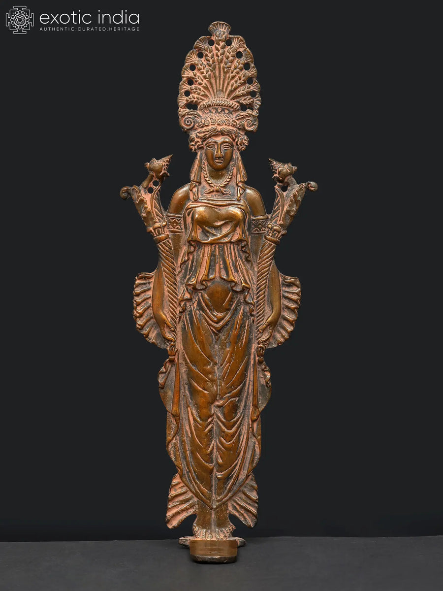 12" Ceres Roman Harvest Goddess Brass Statue Handmade
