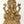 9" Chaturbhuja Lord Ganesha Brass Idol Seated on Pedestal