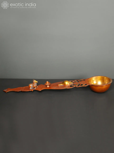 Brass Large Uddharani (Ritual Spoon)