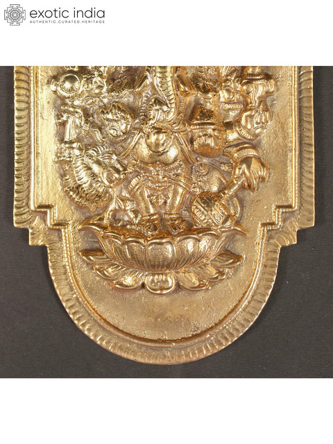 11" Brass Lord Ganesha Wall Hanging