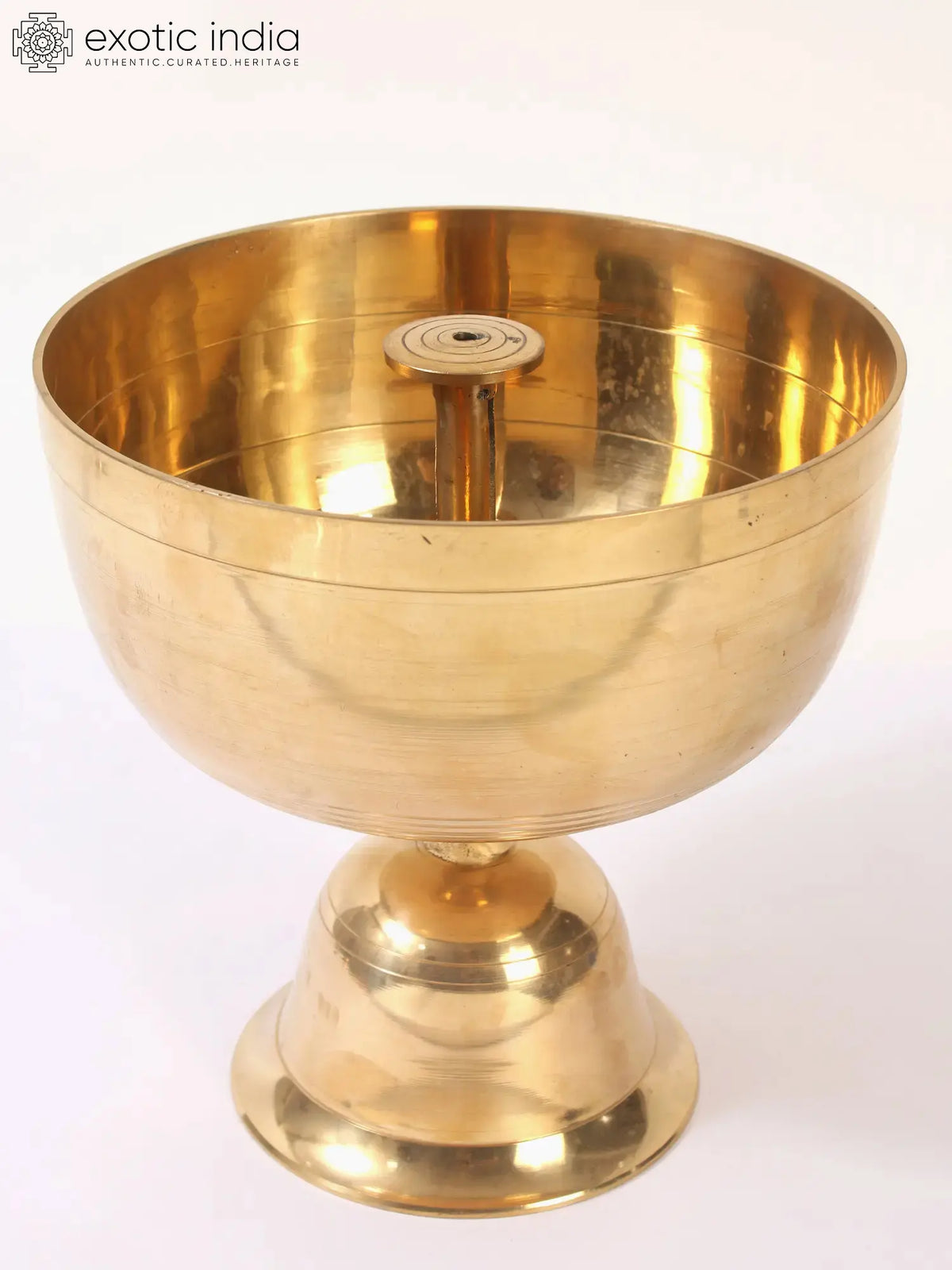 Brass Akhand Jyoti Diya for Pooja Home Decor