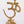 6" Brass Om Stand with Diya and Incense Holder