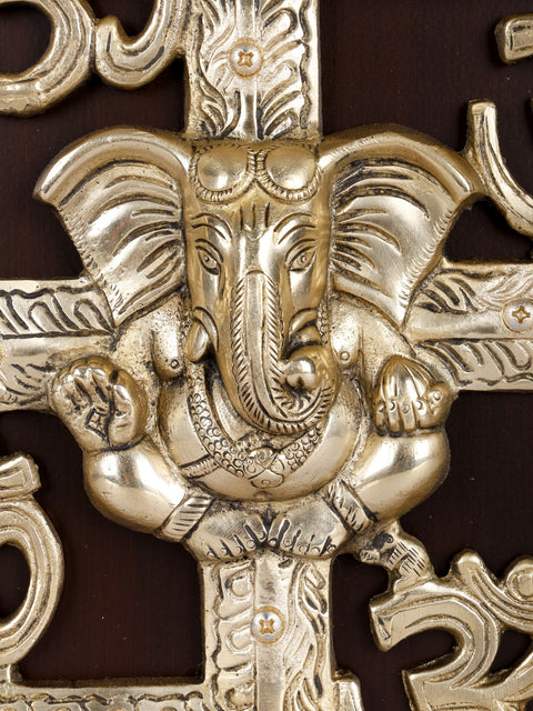 Framed Swastik Om Ganesha | Wall Hanging Spiritual Decor