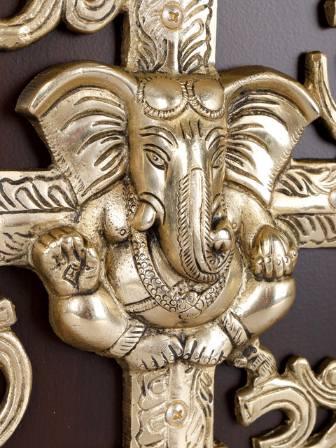 Framed Swastik Om Ganesha | Wall Hanging Spiritual Decor