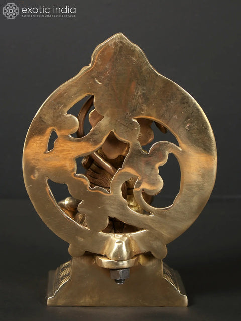 7" Blessing Hanuman Seated on Kirtimukha Throne