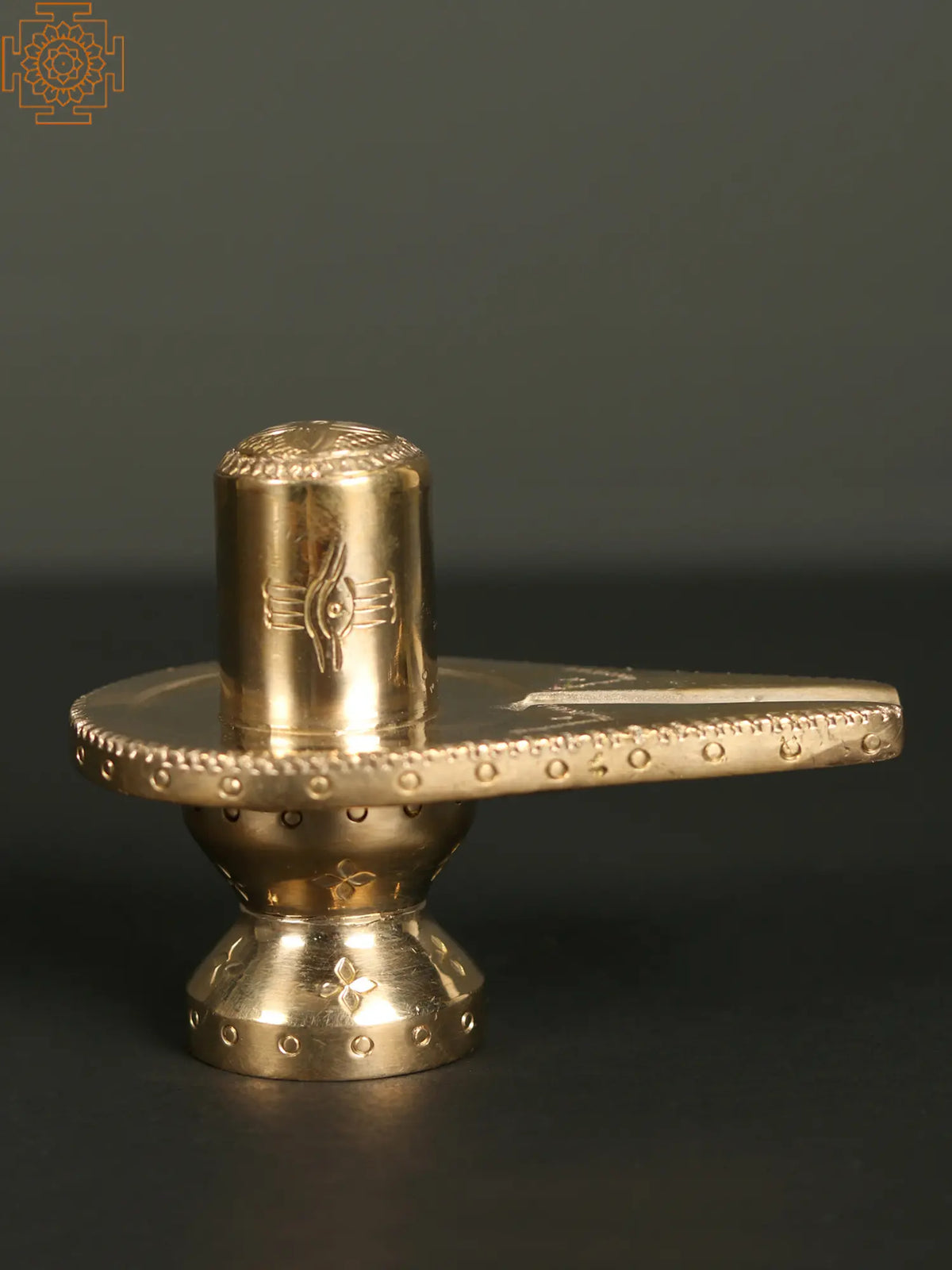 3" Small Brass Shivalinga