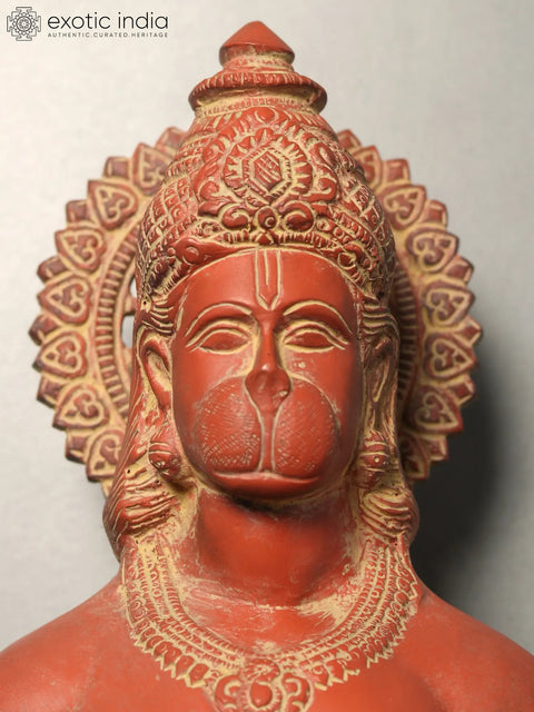 Sindoori Hanuman Ji Brass Statue