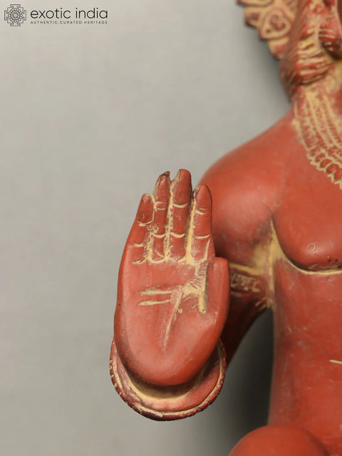 Sindoori Hanuman Ji Brass Statue