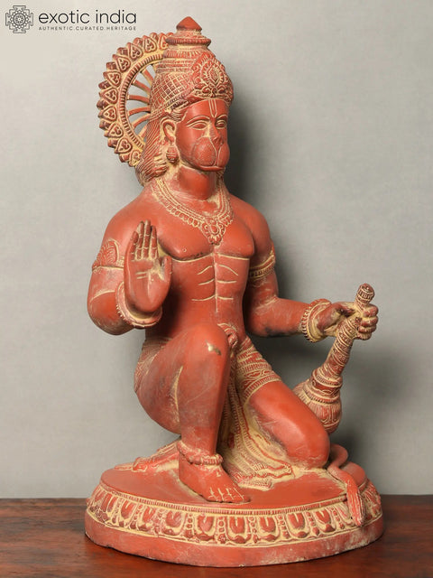 Sindoori Hanuman Ji Brass Statue