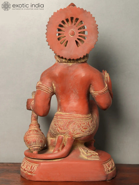 Sindoori Hanuman Ji Brass Statue