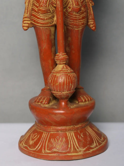 14" Standing Hanuman Ji Brass Sculpture