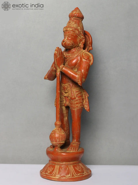 14" Standing Hanuman Ji Brass Sculpture