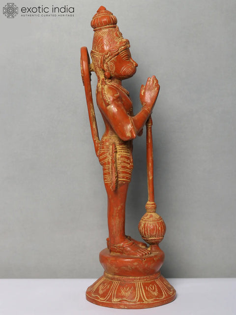 14" Standing Hanuman Ji Brass Sculpture