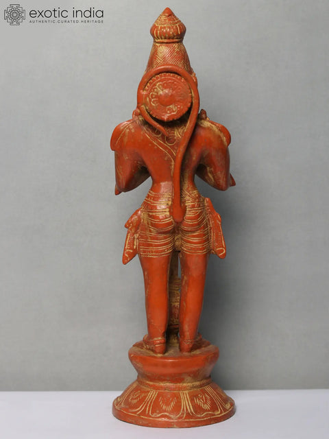 14" Standing Hanuman Ji Brass Sculpture