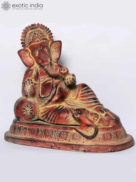 11" Lord Ganesha Resting in Blessing Gesture